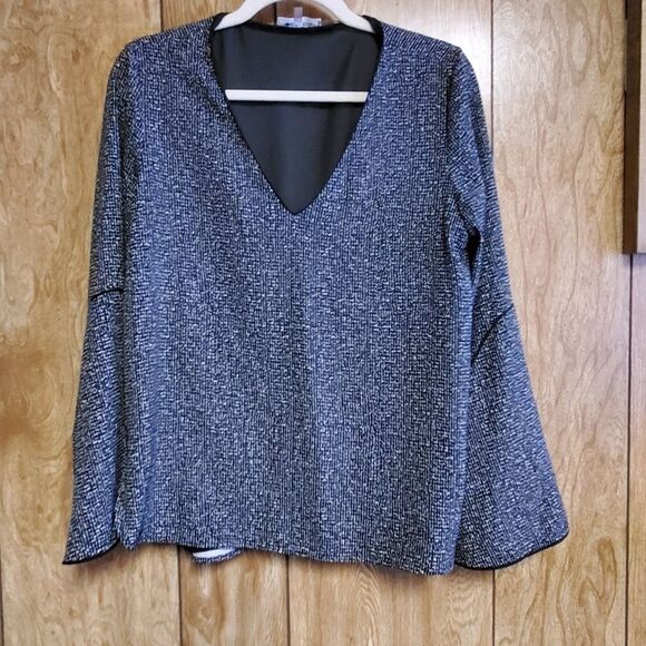 Calvin Klein Bell Sleeve Blouse Size S - Picture 1 of 6